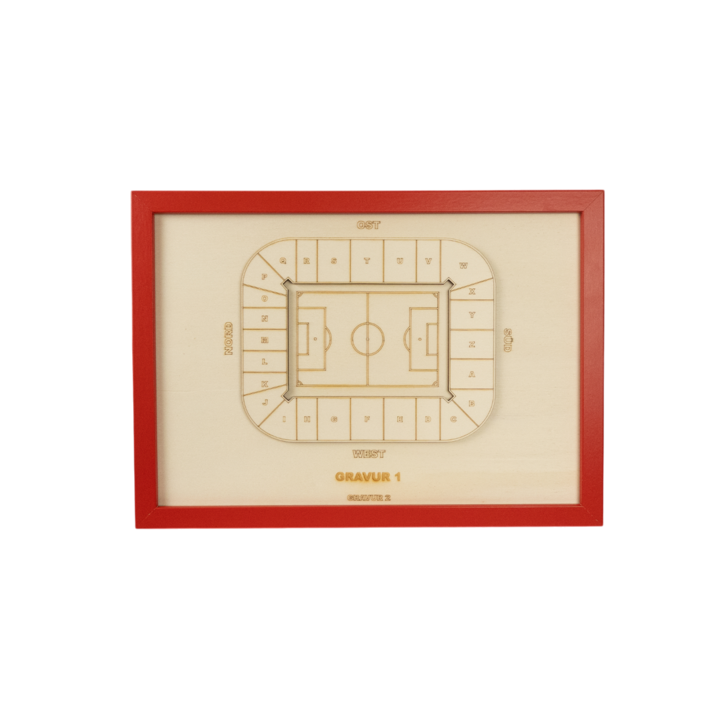 Holzschnitt Stadion Augsburg