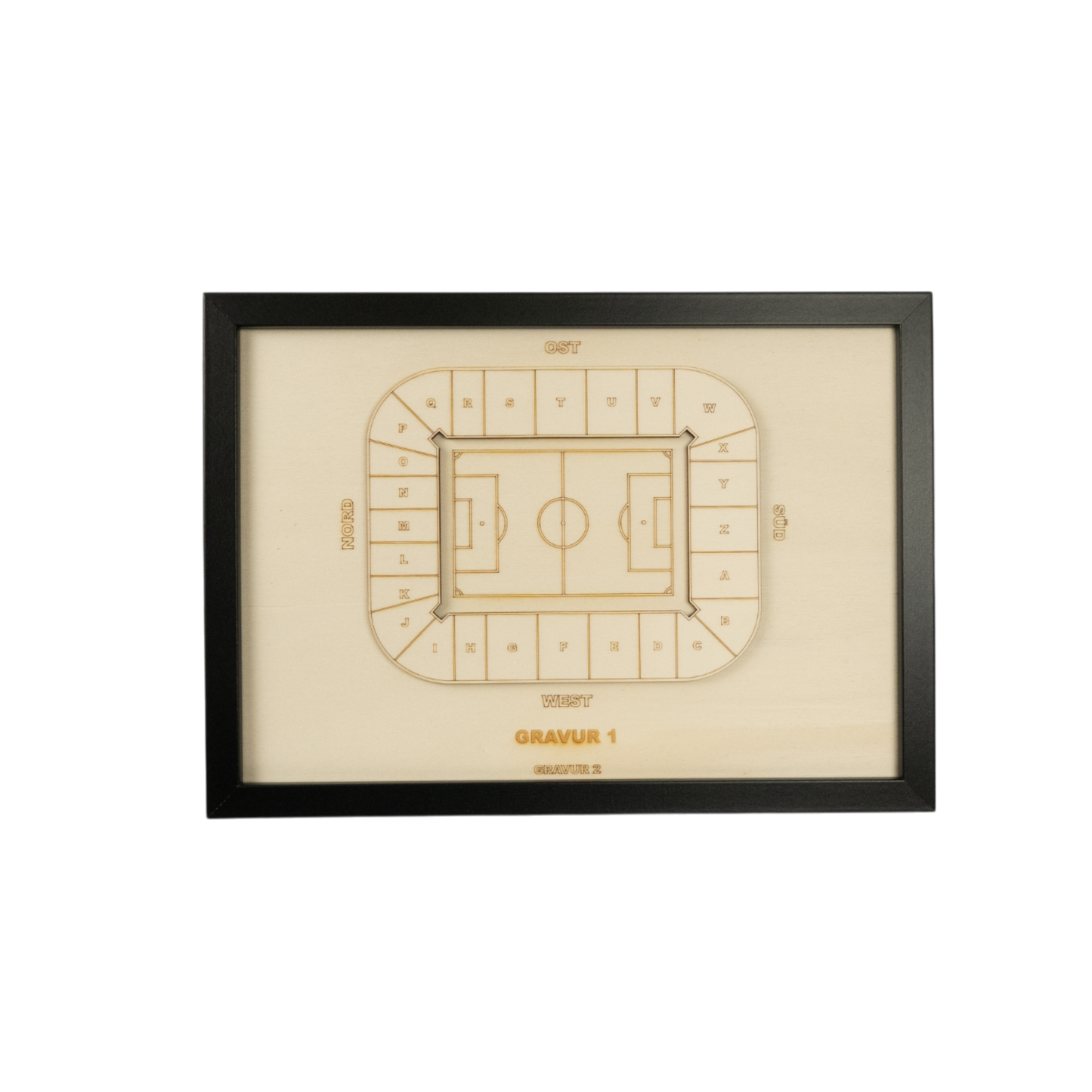 Holzschnitt Stadion Augsburg