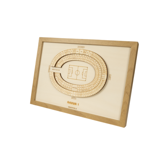 Holzschnitt Stadion Berlin