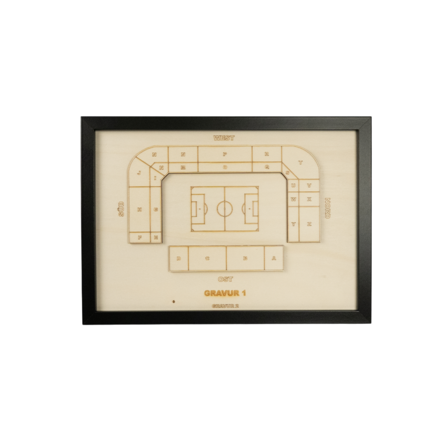 Holzschnitt Stadion Berlin (Union)
