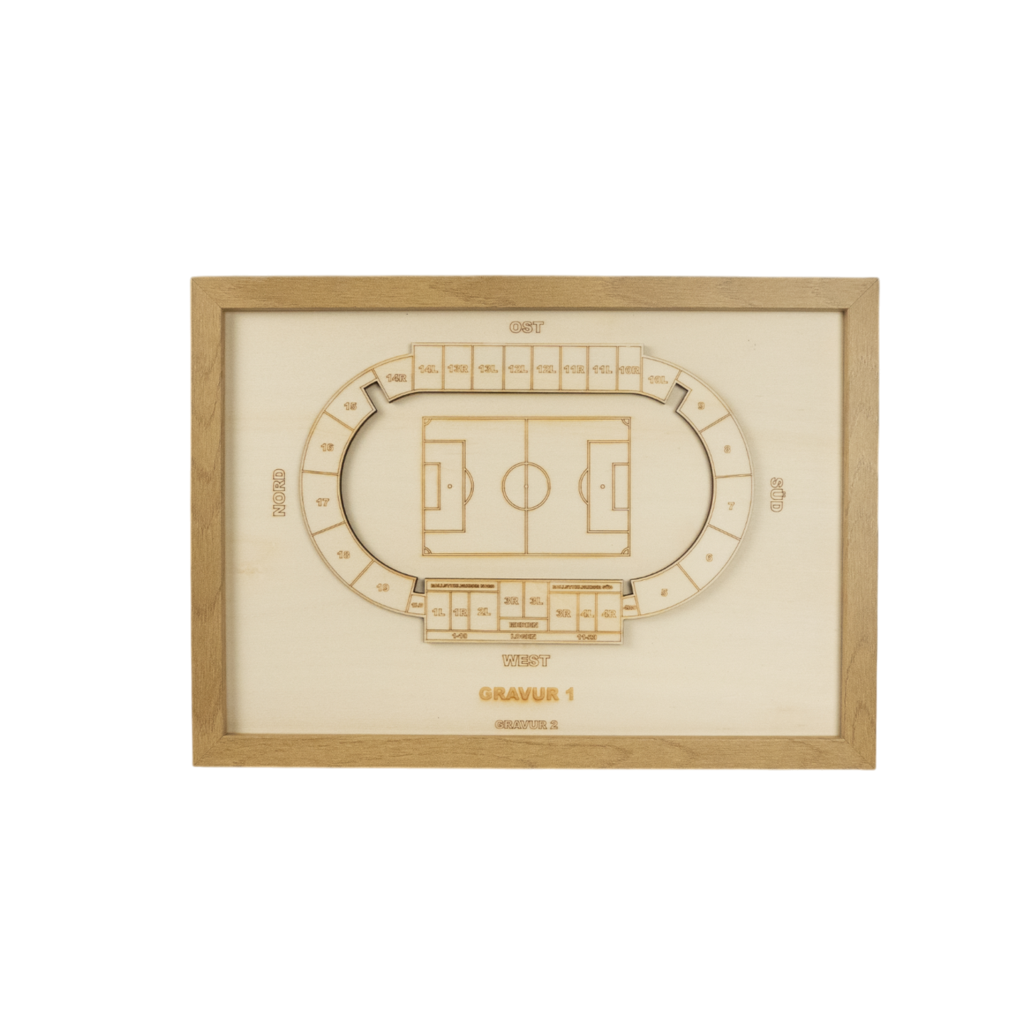 Holzschnitt Stadion Braunschweig