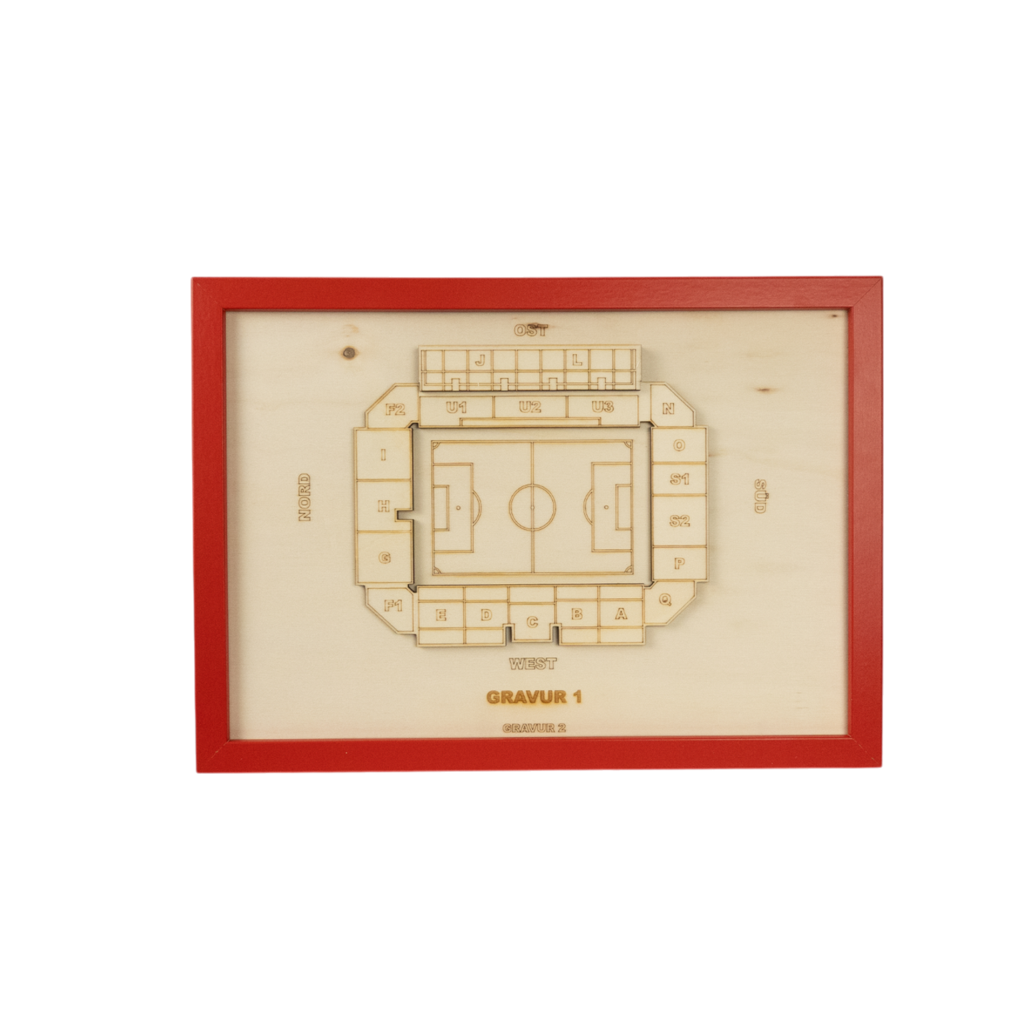 Holzschnitt Stadion Cottbus
