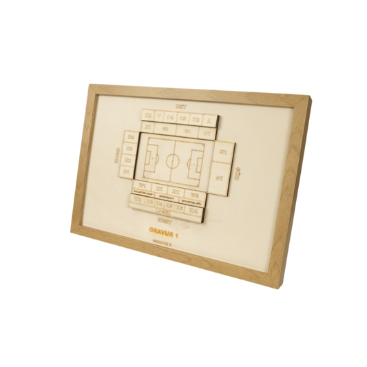 Holzschnitt Stadion Darmstadt