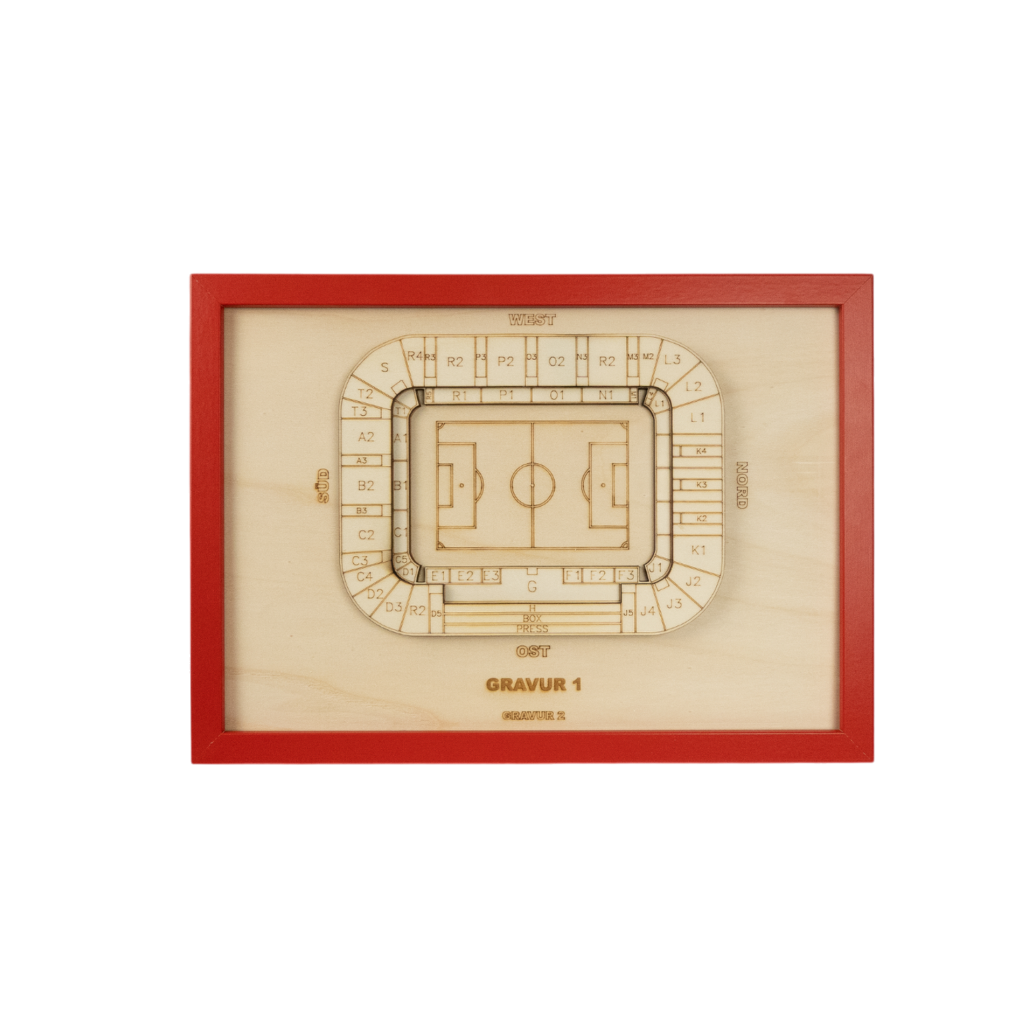 Holzschnitt Stadion Dresden
