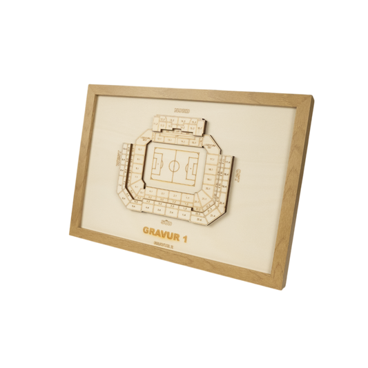 Holzschnitt Stadion Kaiserslautern