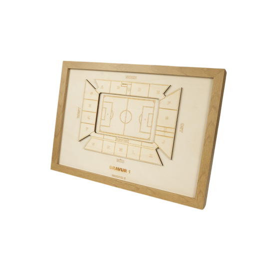 Holzschnitt Stadion Mainz