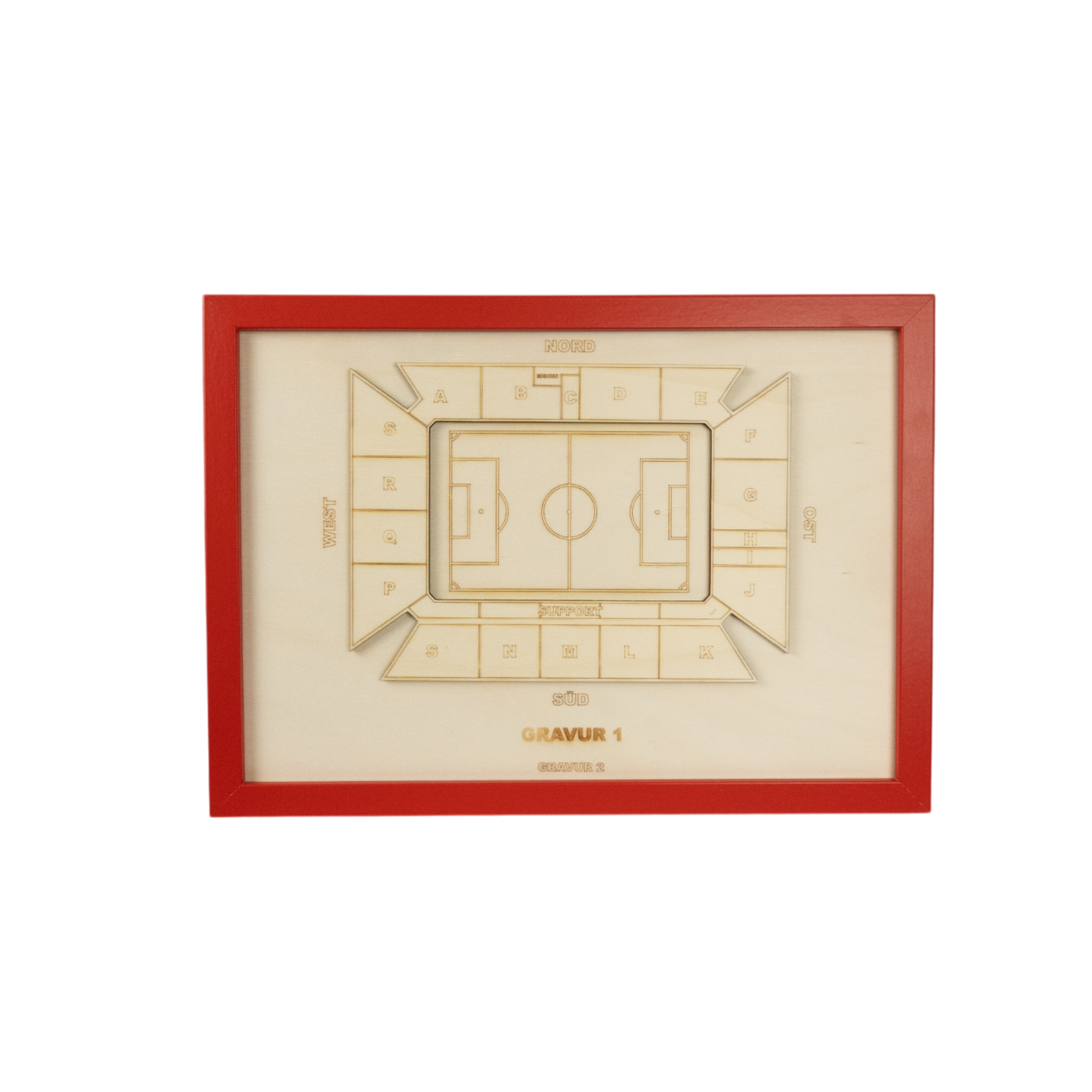 Holzschnitt Stadion Mainz