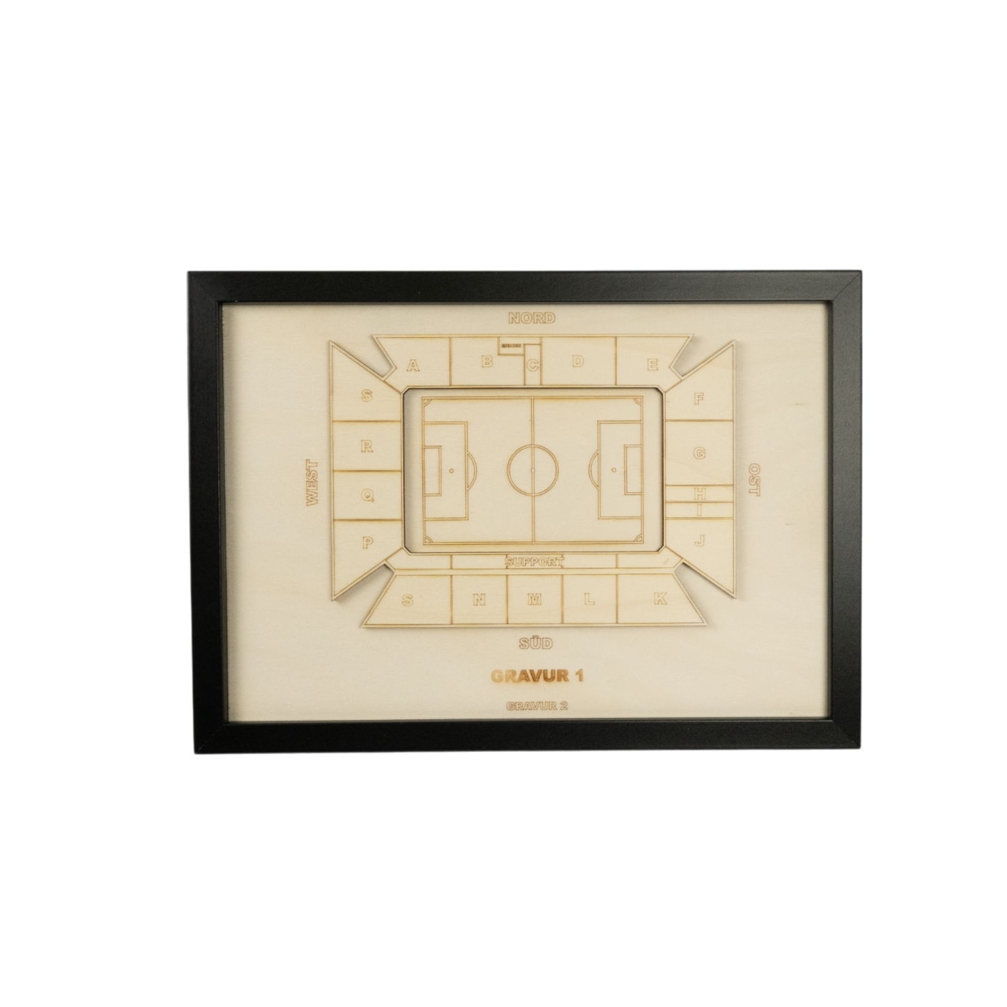 Holzschnitt Stadion Mainz