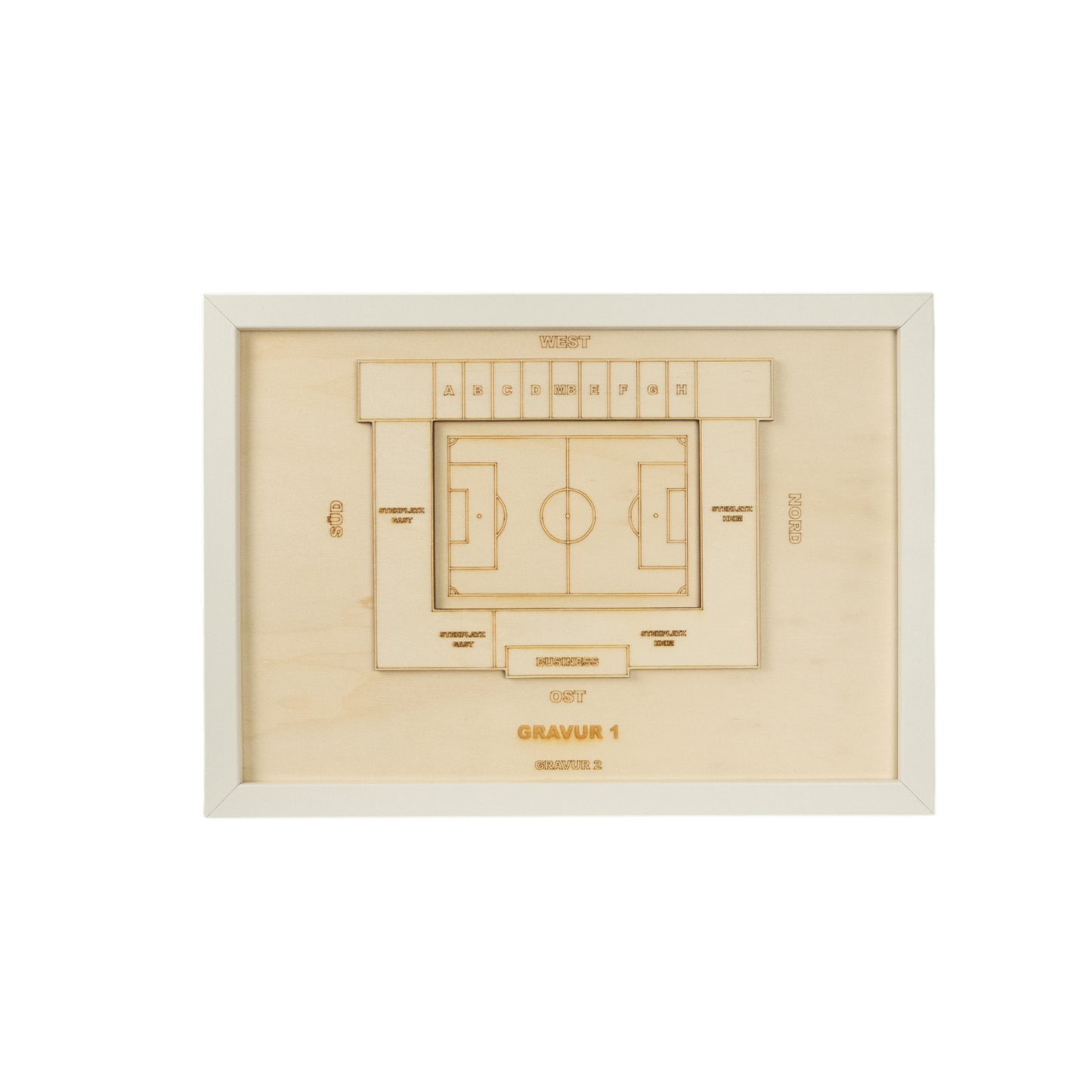 Holzschnitt Stadion Verl