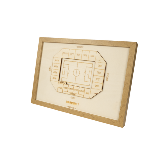 Holzschnitt Stadion Wiesbaden