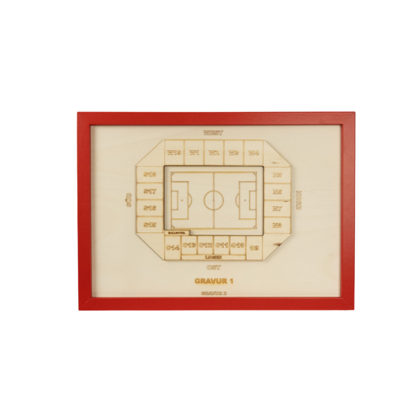 Holzschnitt Stadion Wiesbaden
