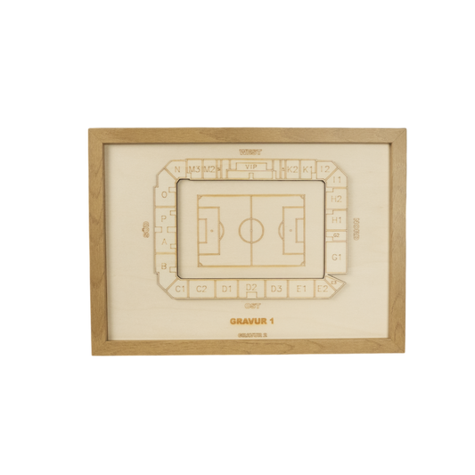 Holzschnitt Stadion Aue-Bad Schlema