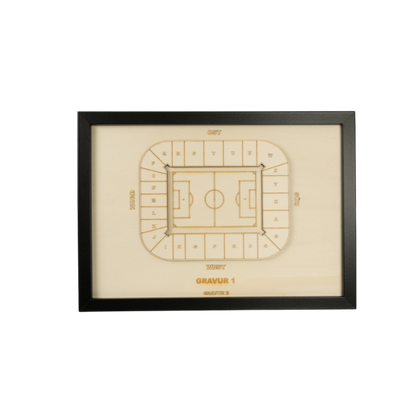 Holzschnitt Stadion Augsburg