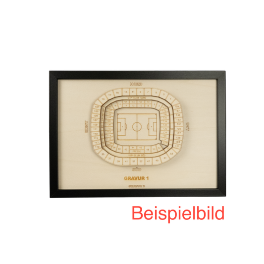 Holzschnitt Stadion Meppen