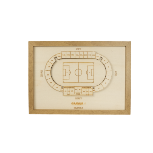 Holzschnitt Stadion Braunschweig