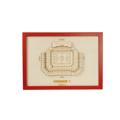 Holzschnitt Stadion Kaiserslautern