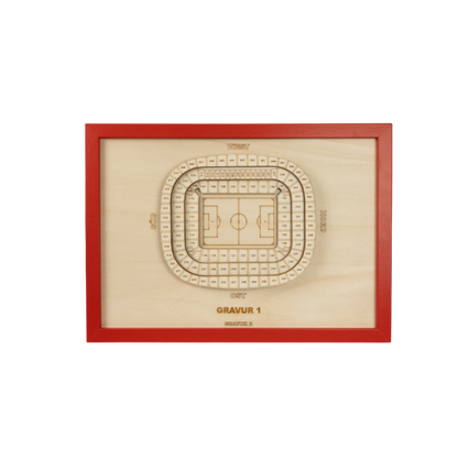 Holzschnitt Stadion München (Allianz)