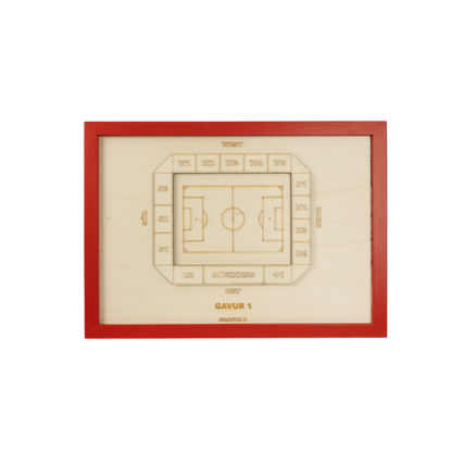 Holzschnitt Stadion Regensburg